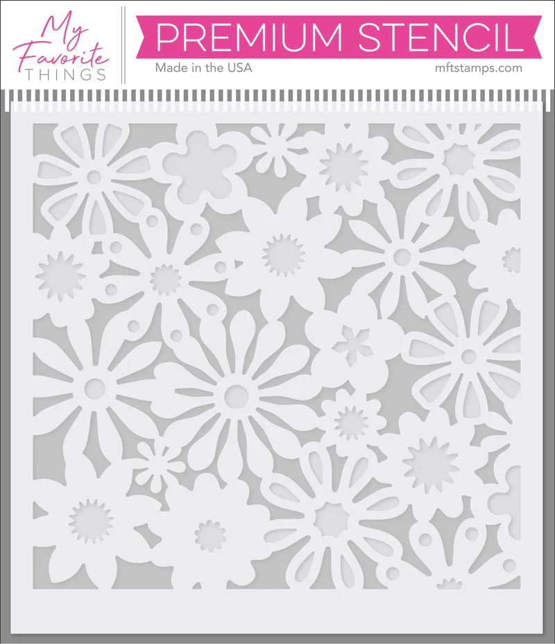 My Favorite Things - Funky Florals Stencil Set