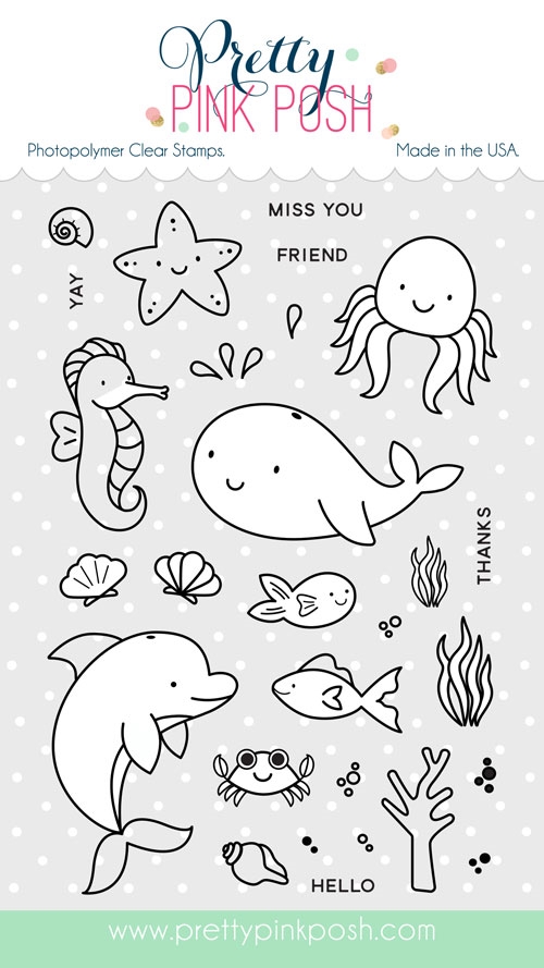 Pretty Pink Posh - Sea Friends stamp set
