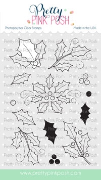 Pretty Pink Posh - Elegant Holly Stamp Set