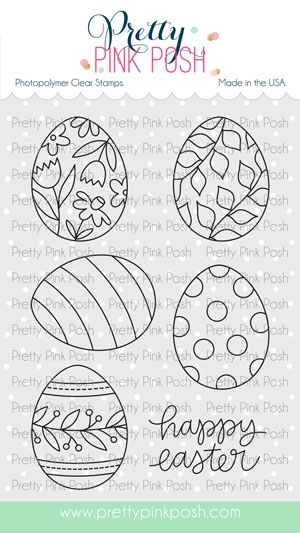 Pretty Pink Posh - Easter Eggs Stamp Set