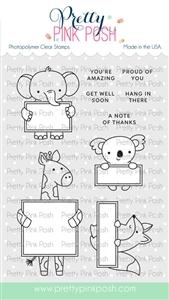 Pretty Pink Posh - Animal Signs Stamps