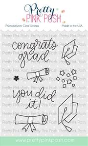 Pretty Pink Posh - Congrats Grad Stamps