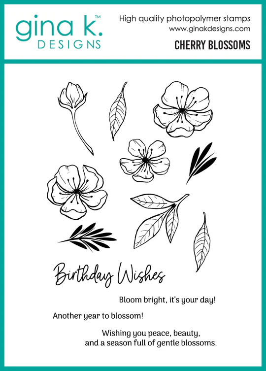 **NEW* - Gina K Designs - Cherry Blossoms - STAMPS