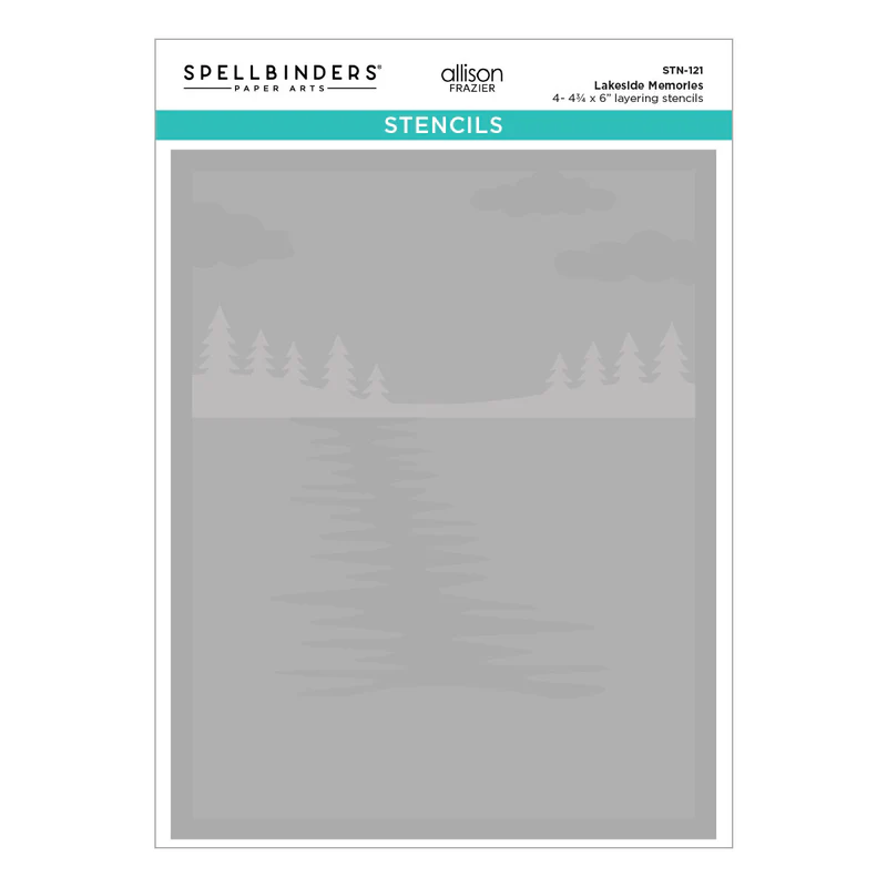 **NEW* - Spellbinders - Lakeside Memories Layered Stencil by Allison Frazier