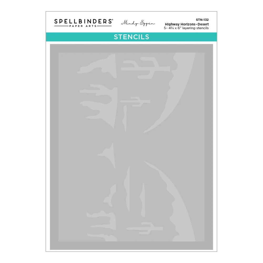 **NEW* - Spellbinders - Highway Horizons-Desert Layered Stencils by Mindy Eggen