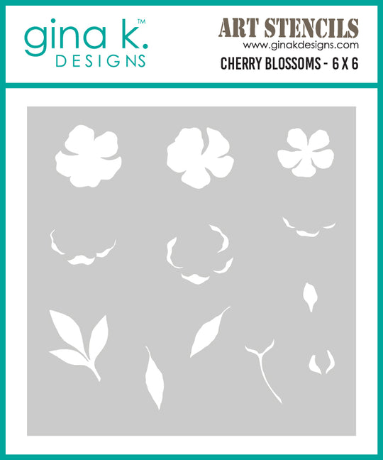 **NEW* - Gina K Designs - Cherry Blossoms - STENCIL