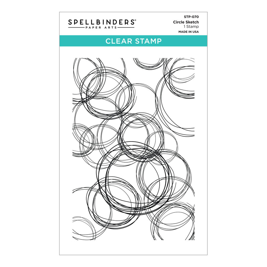Spellbinders - Circle Sketch Clear Stamp Set from the Cardmaker III Collection