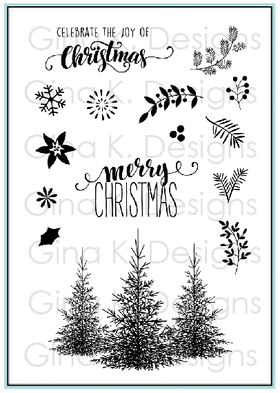 Gina K Designs - Christmas Greenery - STAMPS