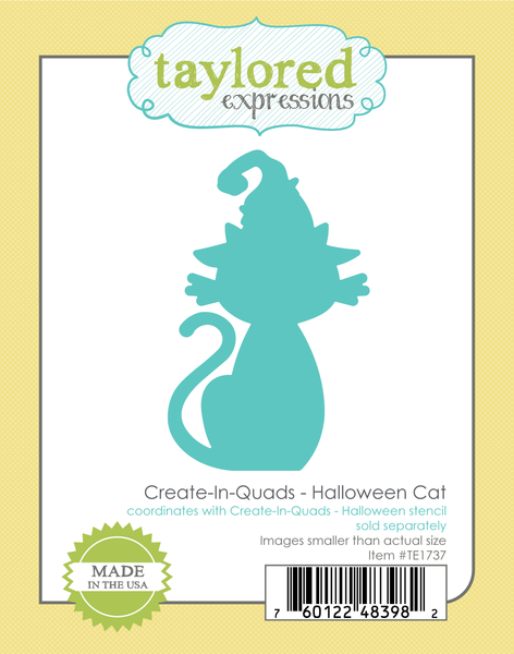 Taylored Expression - Create-in-Quads Halloween Cat Die