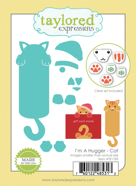 Taylored Expression - I'm a Hugger - Cat Die & Clear Combo