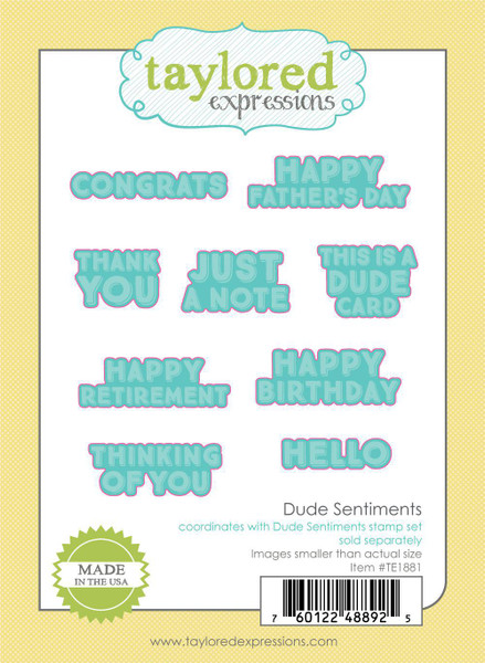 Taylored Expression - Dude Sentiments Dies