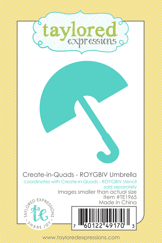 Taylored Expression - Create-in-Quads - ROYGBIV Umbrella