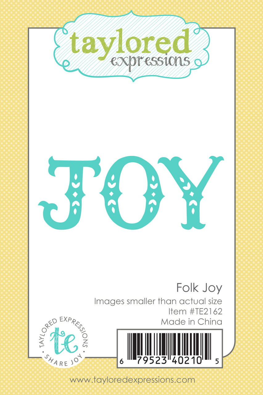 Taylored Expression - Folk Joy Die Set
