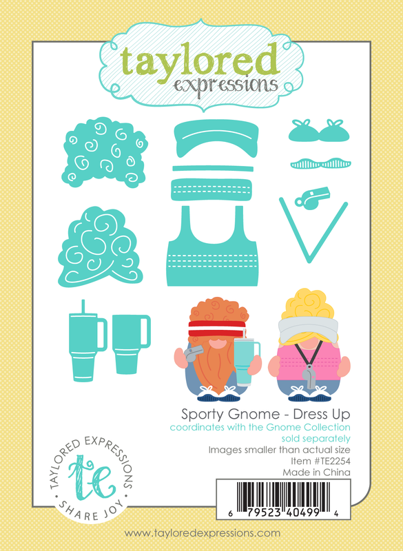 Taylored Expression - Sporty Gnome - Dress Up Die Set