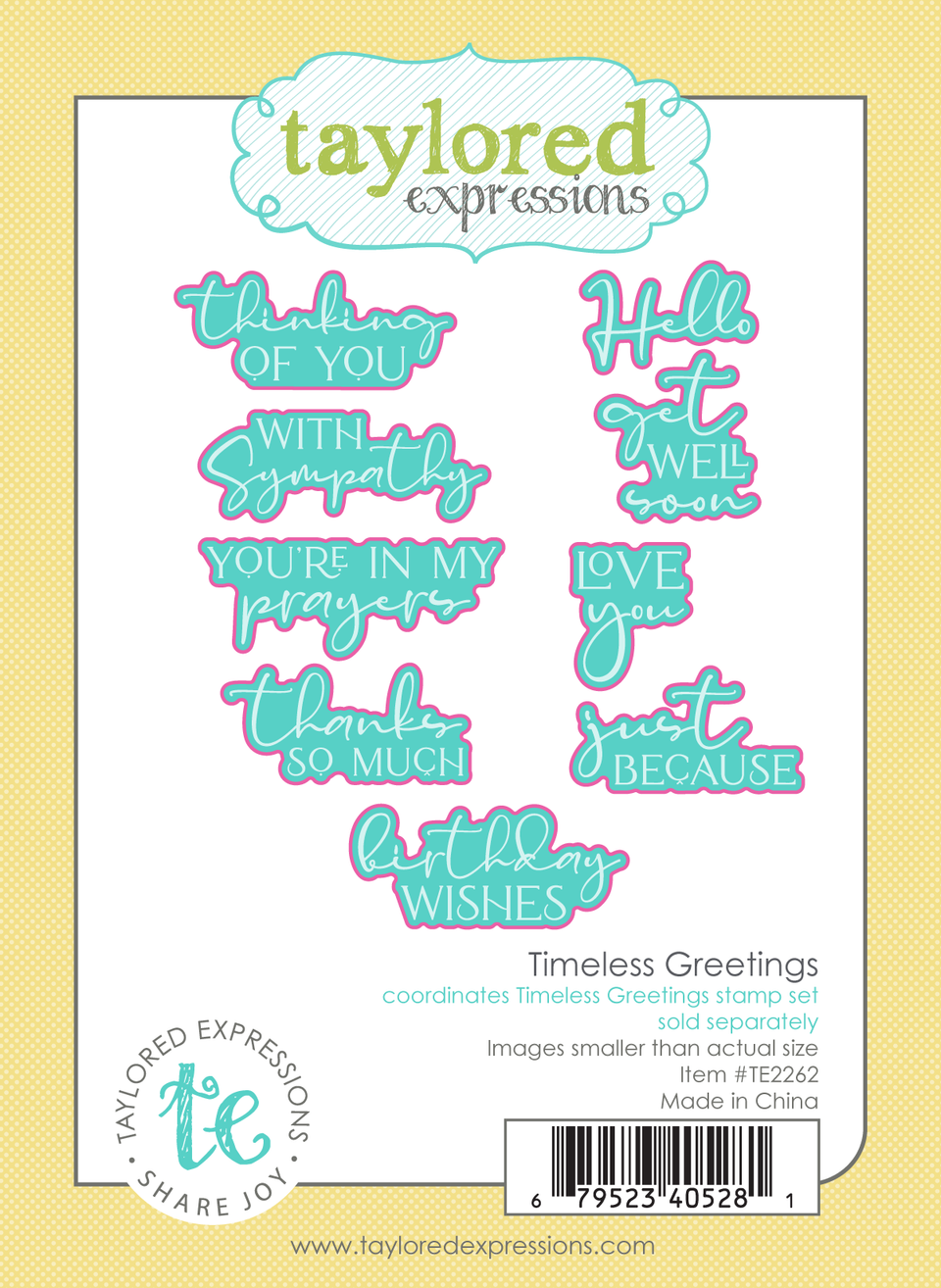 Taylored Expression - Timeless Greetings Dies