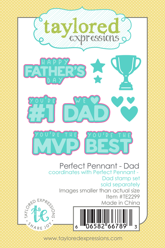 Taylored Expression - Perfect Pennant Dies - Dad