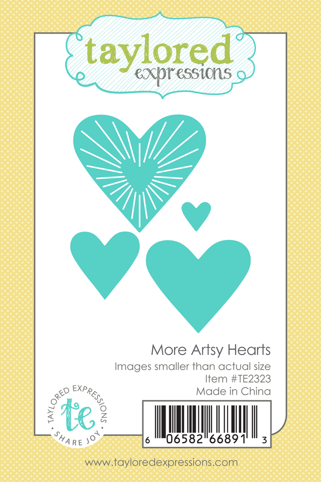 Taylored Expression - More Artsy Hearts Die Set