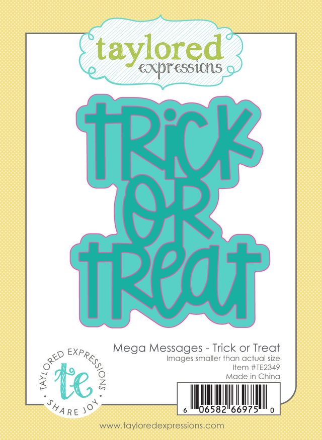 **NEW* - Taylored Expression - Mega Messages Die Set - Trick or Treat