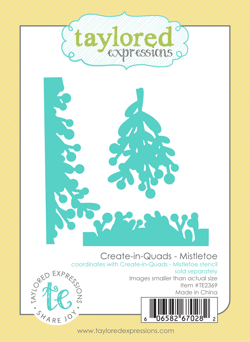 *NEW* - Taylored Expression - Create-in-Quads - Mistletoe Dies