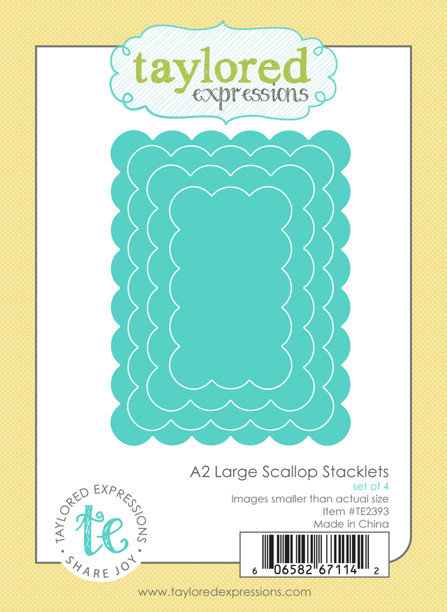 Taylored Expression - A2 Large Scallop Stacklets Die Set