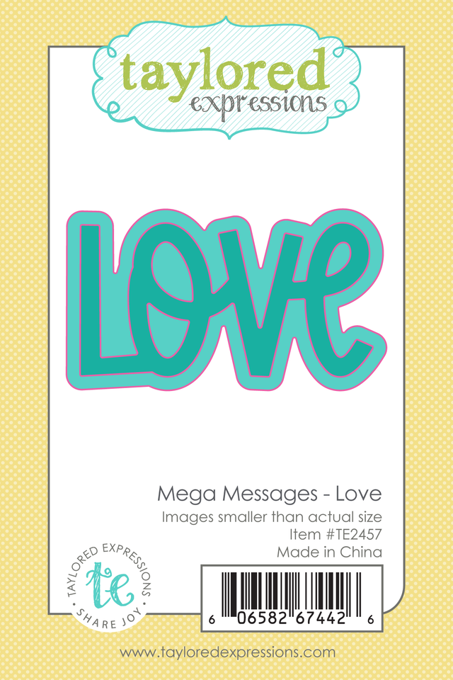 **NEW* - Taylored Expression - Mega Messages Die Set - Love