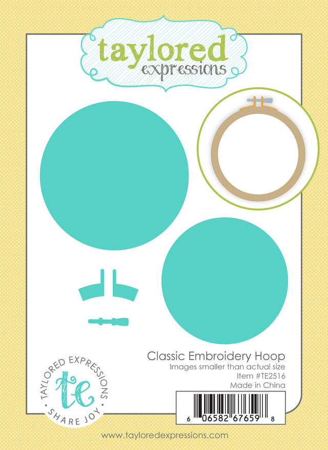 **NEW* - Taylored Expression - Classic Embroidery Hoop Die Set
