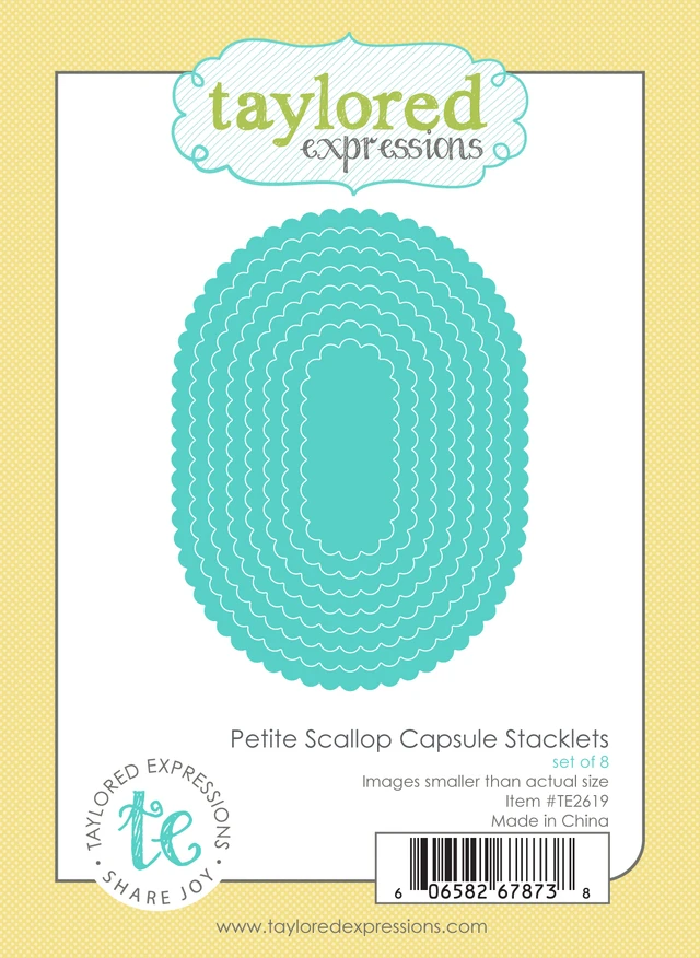 **NEW* - Taylored Expression - Petite Scallop Capsule Stacklets Die Set