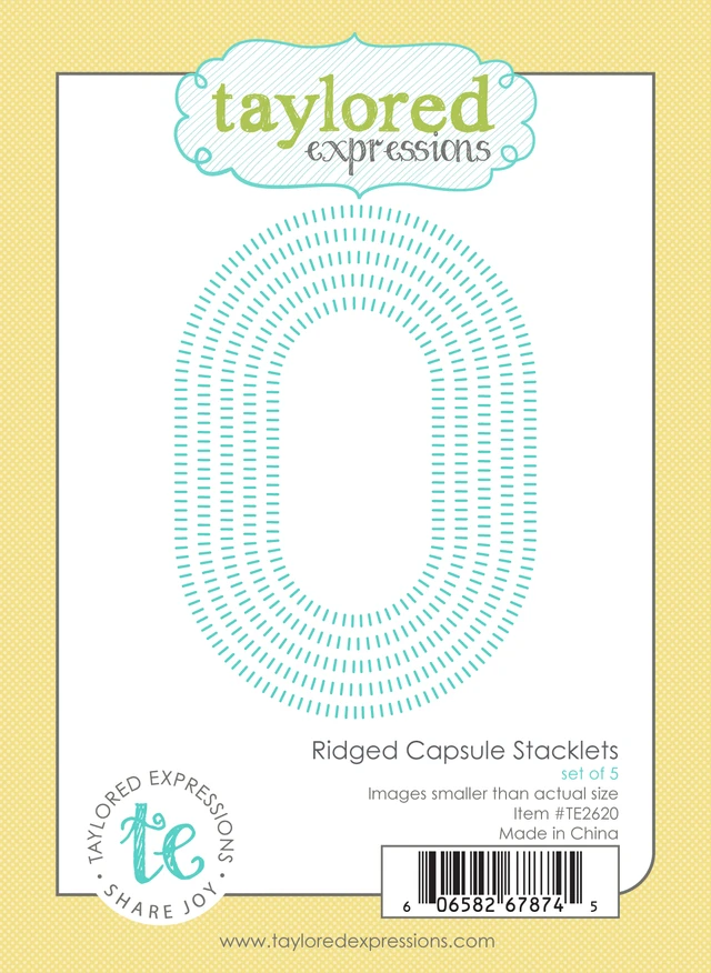 **NEW* - Taylored Expression - Ridged Capsule Stacklets Die Set