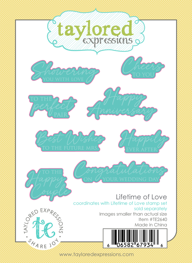 **NEW* - Taylored Expression - Lifetime of Love Dies