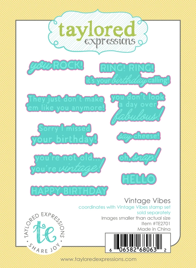 **NEW* - Taylored Expression - Vintage Vibes Dies