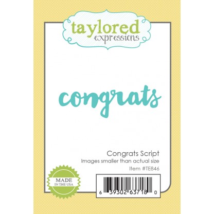 Taylored Expressions - Congrats Script