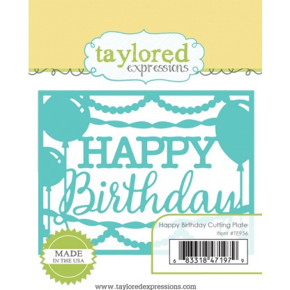 Taylored Expressions- Happy Birthday Cutting Plate