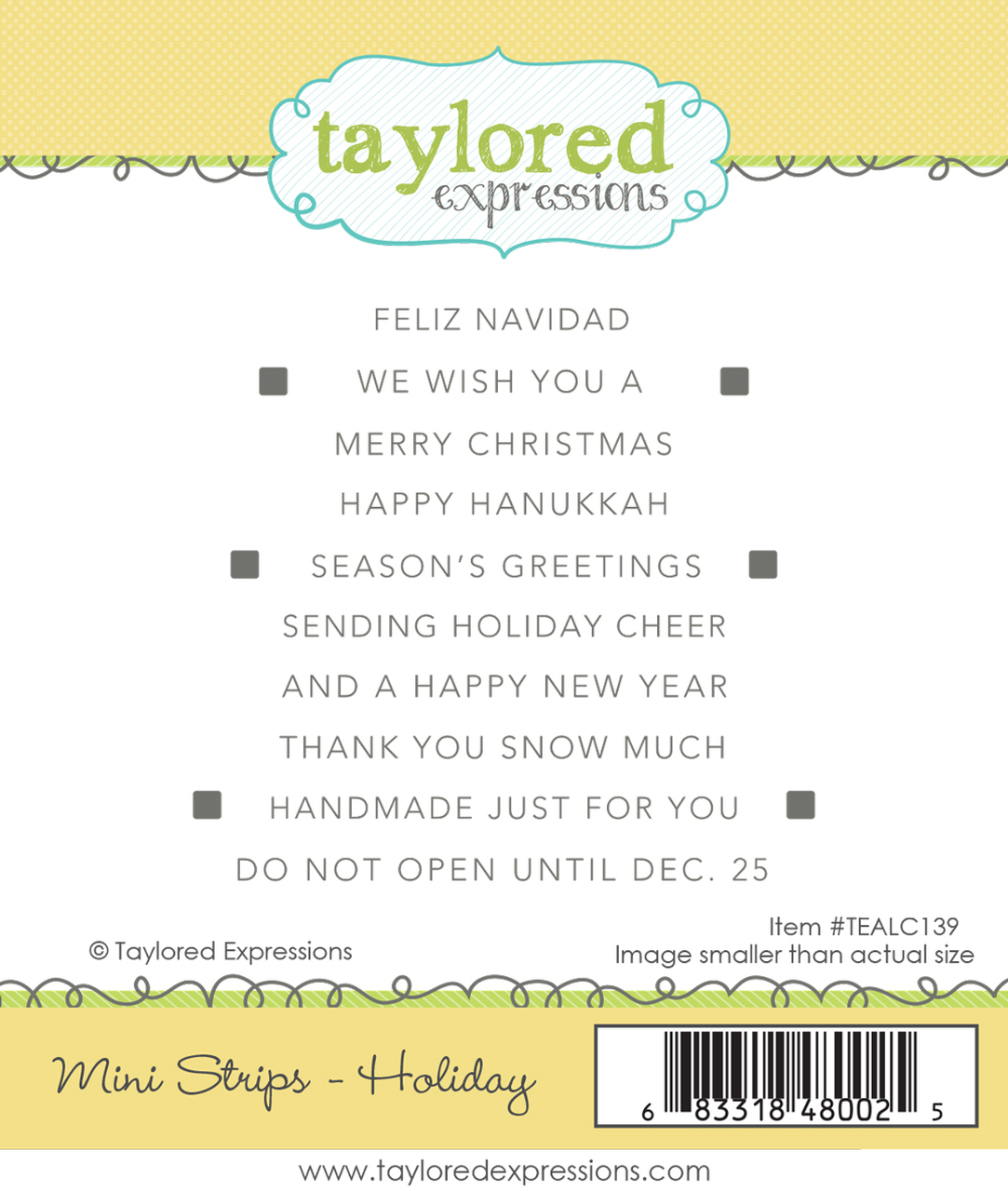 Taylored Expression - Mini Strips - Holiday