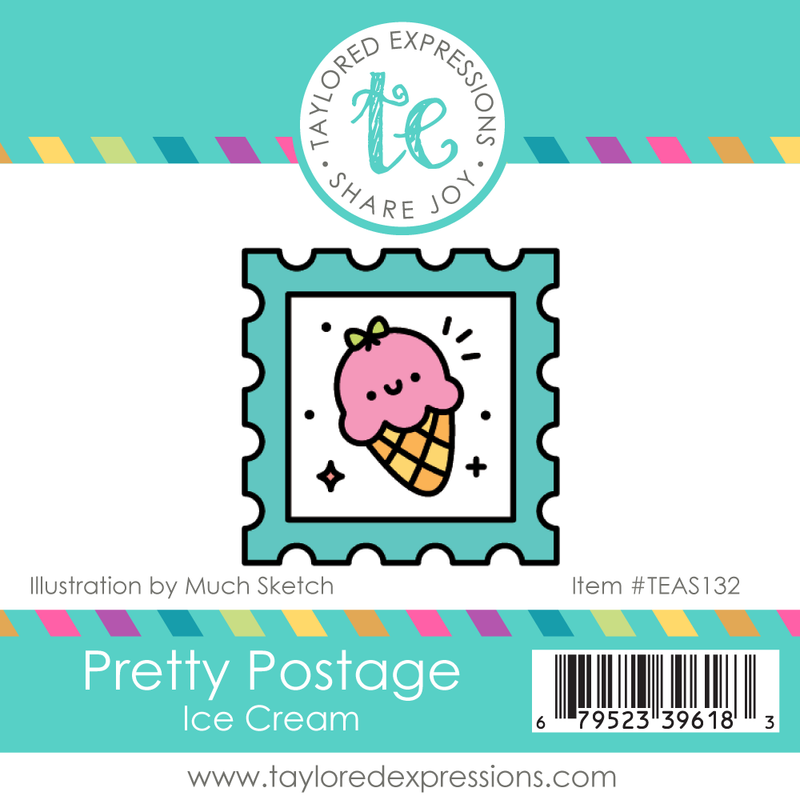 Taylored Expression - Pretty Postage Stamp - Ice Cream
