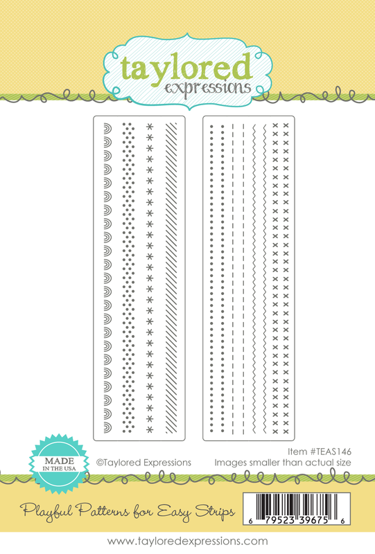 Taylored Expression - Playful Patterns for Easy Strips Stamp Set
