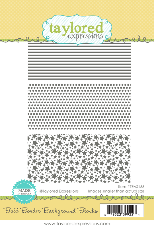 **NEW* - Taylored Expression - Bold Border Background Blocks Stamp Set