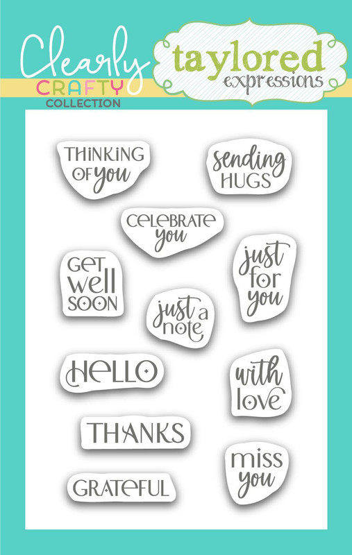 Taylored Expression - Itty Bitty Sentiments Stamp Set - Everyday