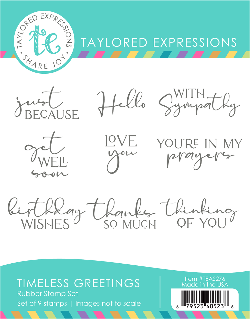 Taylored Expression - Timeless Greetings Stamp Set