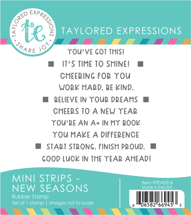 Taylored Expression - Mini Strips Stamp - New Seasons