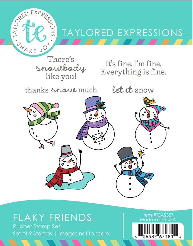 **NEW* - Taylored Expression - Flaky Friends Stamp Set