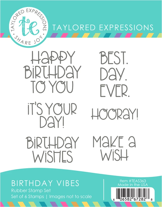 *NEW* - Taylored Expression - Birthday Vibes Stamp Set