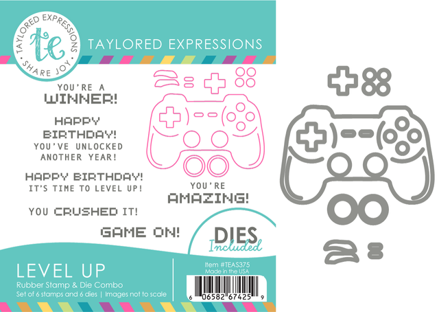 **NEW* - Taylored Expression - Level Up Stamp & Die Combo