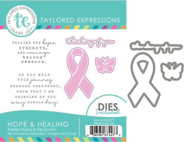 **NEW* - Taylored Expression - Hope & Healing Stamp & Die Combo
