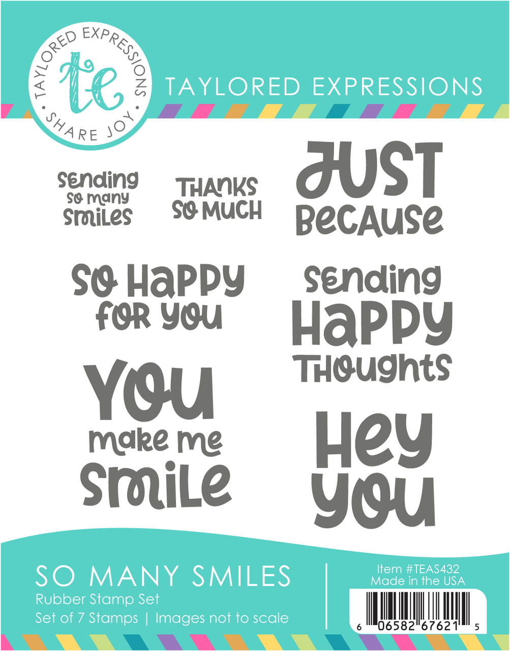 Taylored Expression - So Many Smiles Stamp Set