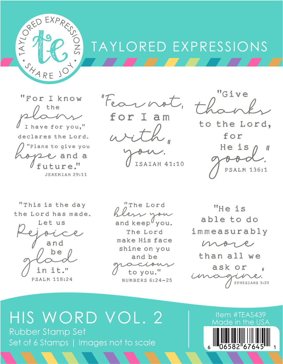 Taylored Expression - His Word Stamp Set - Vol. 2