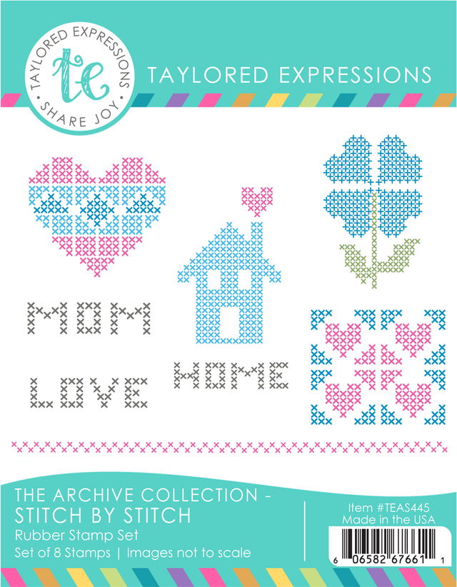 **NEW* - Taylored Expression - The Archive Collection - Stitch by Stitch Stamp Set