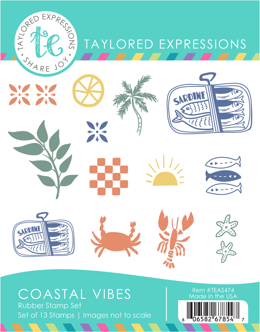 **NEW* - Taylored Expression - Coastal Vibes Stamp Set