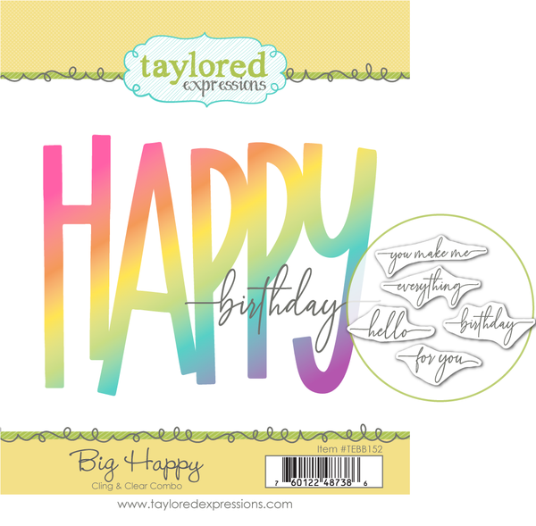 Taylored Expression - Big Happy Cling & Clear Combo