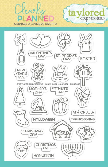 Taylored Expressions - Clearly Planned - Mark Your Calendar - Holidays