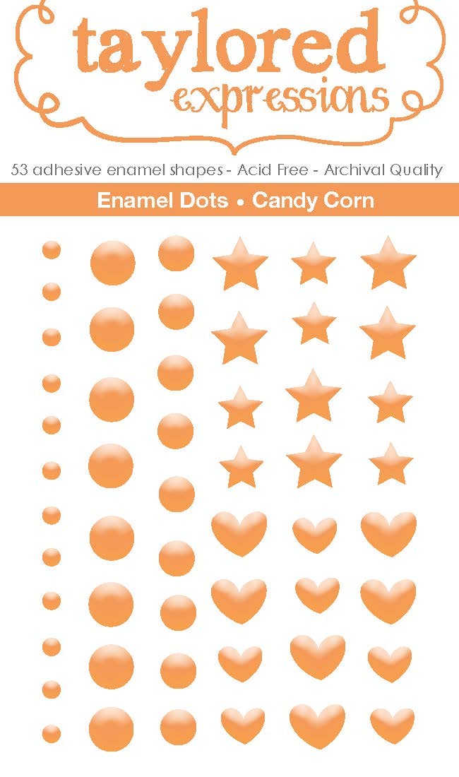 Taylored Expressions - TE Enamel Shapes - Candy Corn